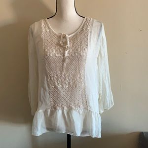 Giulia Pure Silk Lace Blouses